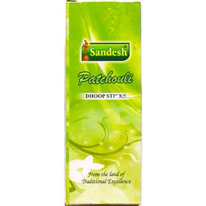 Sandesh Patchouli Dhoop Incense - 10 logs per box - Sold in a set of 4 boxes