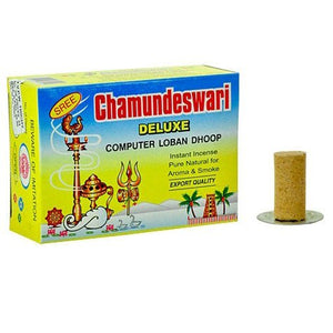 Sree Chamundeswari Deluxe Computer Sambrani Loban Dhoop, 1.5" Long - 3 Packs, 24 Sticks per Pack