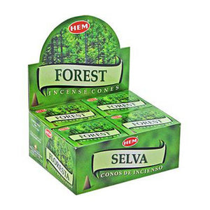Incense Hem Precious Forest Cones 4 Packs, 10 Cones per Pack