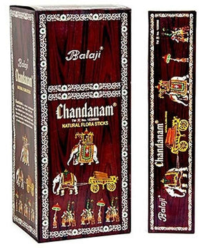 Balaji Chandanam (Sandal) Incense - 15 Gram Pack (12 Packs Per Box)