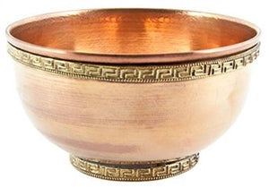 Plain Copper Offering Bowl - 4"D