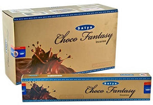Satya Choco Fantasy Incense - 15 Gram Pack (12 Packs Per Box)