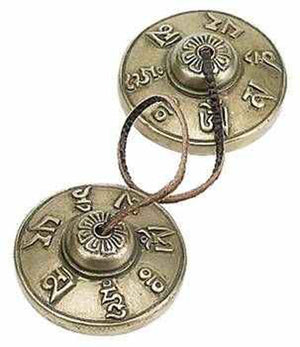 Om Mani Tibetan Cymbal - 2.5"D