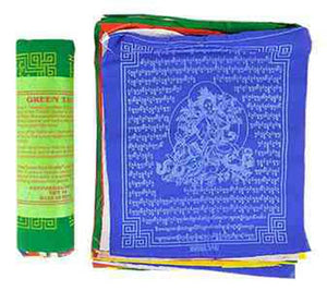 Green Tara Prayer Flag (25 Flags) - 8"W, 9.5"L