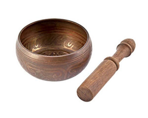 Lord Ganesh Tibetan Meditation Singing Bowl - 4"D
