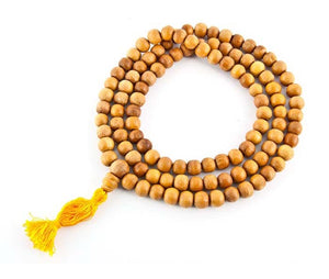 Tibetan Wooden Prayer Mala Fine - 8mm
