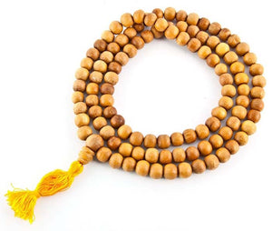 Tibetan Wooden Prayer Mala Fine - 10mm