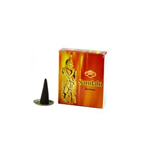 Incense SAC Sandal Cones 4 Packs, 10 Cones per Pack