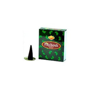 SAC Patchouli Cones Incense - 4 Packs, 10 Cones per Pack