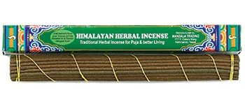 Himalayan Herbal Tibetan Incense, 10.5" Length - 3 Packs, 40 Sticks per Pack