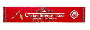 Kundalini - Om Ah Hum Chakra Incense Set with Chakra Bracelet | All 7 Chakras | 19 Sticks per Chakra | Bracelet has Real Semi Precious Stones Each Representing Each Chakra