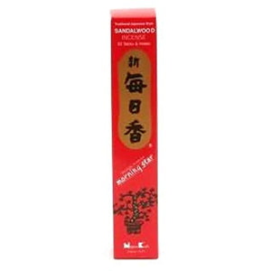 Morning Star Sandalwood Incense - 4 Packs, 50 Sticks per Pack