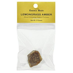 Lemongrass Amber Essence Resin - 5 Gram Pack - Sold as a set of 2 Packs