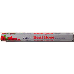 Tulasi Real Rose - Sarathi - 20 stick hex tube - Sold in sets of 4 Tubes