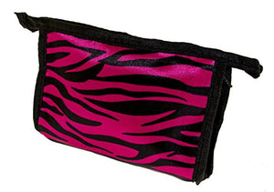 Set of 2 Matching Zebra Travel Cosmetic Bag - Makeup Bag - Toiletry Bag - Lightweight - Comes in Three Colors