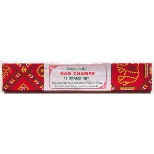 Shanthimalai Nag Champa - 15 Gram Red Box - Sold in Sets of 4 Boxes
