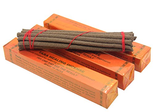 Incense Tara Healing Tibetan, 5.5" Length - 3 Packs, 20 Sticks Per Pack