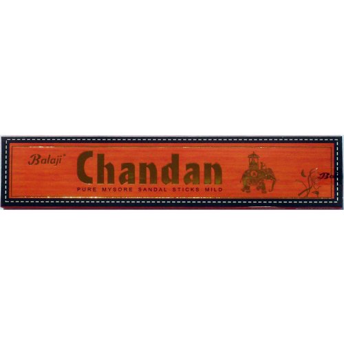 Chandan - Pure Mysore Sandal Sticks - Balaji Product - 15 stick box boxes - Sold in sets of 4 boxes