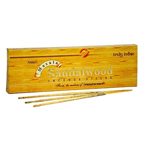 Nikhil Sandalwood Incense - 2 Packs, 50 Grams per Pack