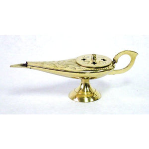 Incense Holder -Large Aladdin's Lamp - 8 1/2" Long