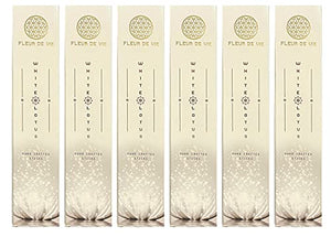 Fluer de Vie White Lotus Incense | 6 Packages | Each 15gms Packs - 90 GMS Total