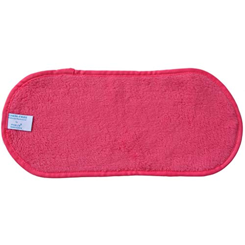 Makeup Remover - Facial Cleansing Cloth - Natural Makeup Remover-Works with Warm Water - Waterproof Mascara Remover - Perfect for Sensitive Skin -Pink