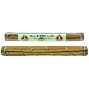 Tibetan Meditation Incense, 10" Length - 3 Packs, 37 Sticks Per Pack