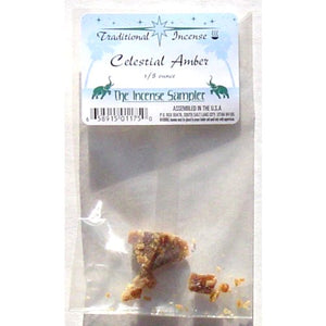 Cellestial Amber Incense Packaged in 3"x5" Bags