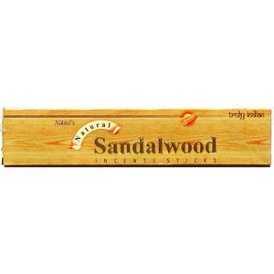 Sandalwood -Nikhil Product - 15 stick box - Sold in sets of 4 boxes