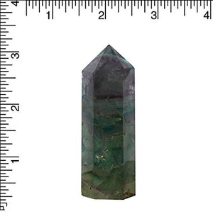 WHOLE LIFE Set of 4 Large Fluorite Points - Approx 3in / 76.2mm in Height