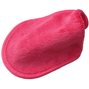 Makeup Remover - Facial Cleansing Cloth - Natural Makeup Remover-Works with Warm Water - Waterproof Mascara Remover - Perfect for Sensitive Skin -Pink