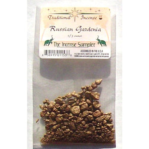 Russian Gardenia Incense Packaged in 3"x5" Bags