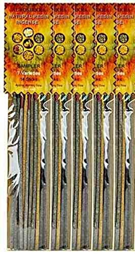 Auroshikha Natural Resin on Stick - 5 Packs, 10 Sticks per Pack