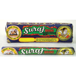 Suraj Sandalwood Incense - Mysore Chandan Bathi - Traditional Packaging