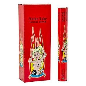 Kamini - Lucky Lady Incense - 20 Sticks X 6 Hex Tubes