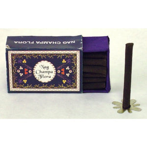 Nag Champa Flora Dhoop - 18 Long Logs per Box - Sold in Set of 4 Boxes