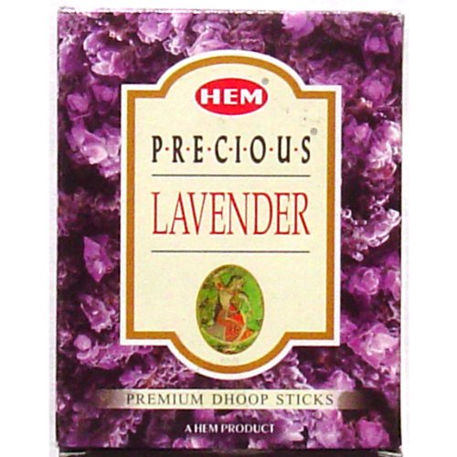 Incense Precious Lavender Hem Dhoop - 75 Grams Plus Burner per Box