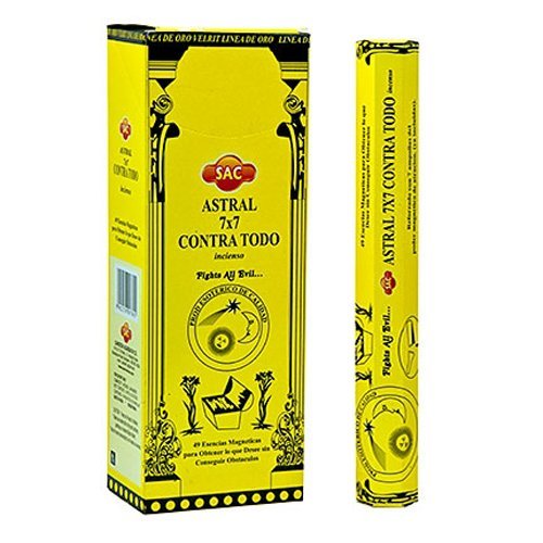 Sac Astral 7x7 Contra Todo Incense - 6 Packs, 20 Sticks per Pack