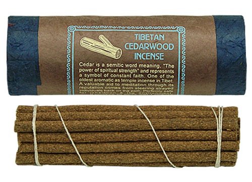 Tibetan Cederwood Incense, 4.5" Length - 3 Packs, 30 Sticks Per Pack
