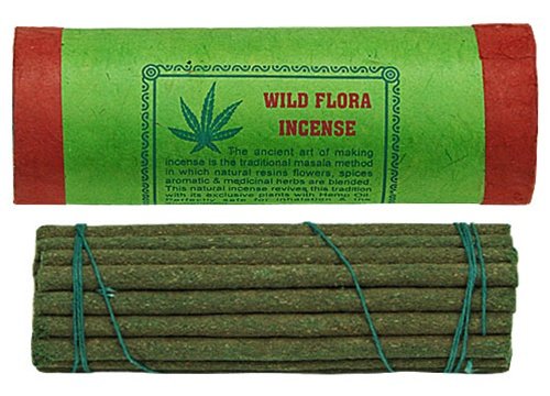 Tibetan Wild Flora Incense, 4.5" Length - 3 Packs, 30 Sticks Per Pack