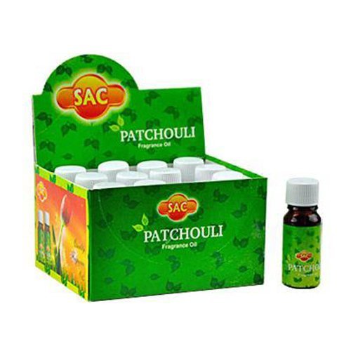 Sac Patchouli Aroma Oil - 10ml (1/3 Fl. Oz), Sold as a Set of 3 Bottles
