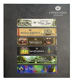 Green Tree Purification Collection Incense Sticks | White Sage, Palo Santo, Call of The Shaman, Sacred Purification, Agua Sagrados, Reiki Energy | Includes a Northern Star Product Ash Catcher
