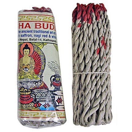 Tibetan Amitabha Buddha Rope Incense, 3.5" Length - 3 Packs, 45 Sticks Per Pack