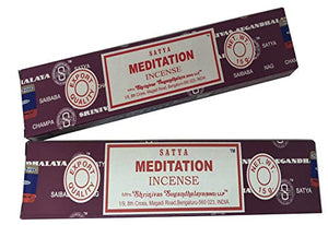 Satya Sai Baba Nag Champa- Meditation Incense Sticks Box - Pack of 12 (15 Gram Each)