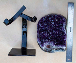 Museum Quality Uruguayan Amethyst with Metal Stand