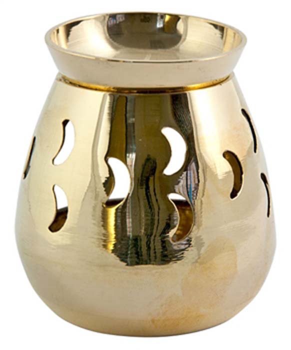Moon Brass Aroma Lamp - 3.5"H