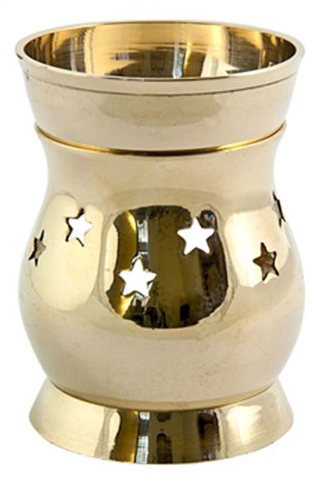 Star Brass Aroma Lamp - 3.75"H