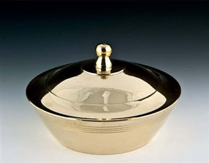 Brass Bowl with Lid - 4.75"D, 3"H