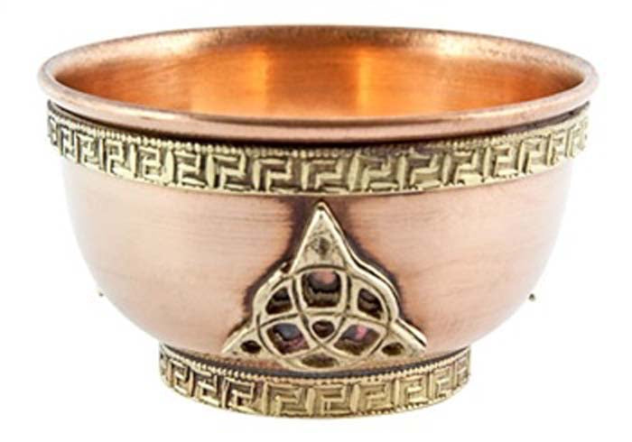 Triquetra Copper Offering Bowl - 3"D