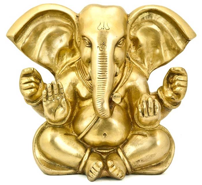 Lord Ganesh with Big Ear - 7.5"H, 6.5"W